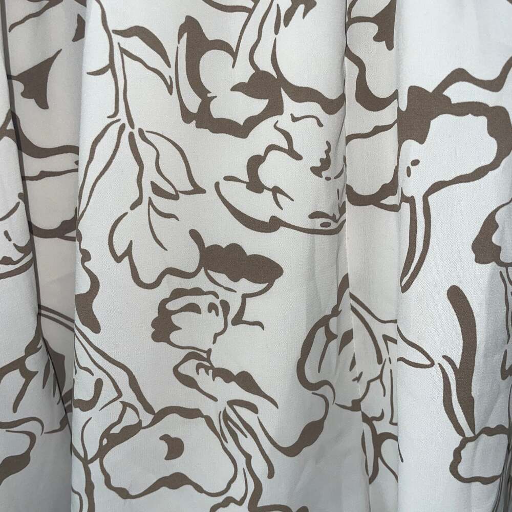 Entro Beige Print Long Sleeves Romper - Picture 3 of 7